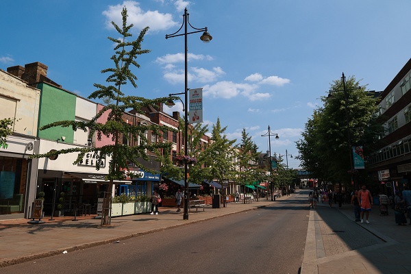 A variety of shops close to workspaces