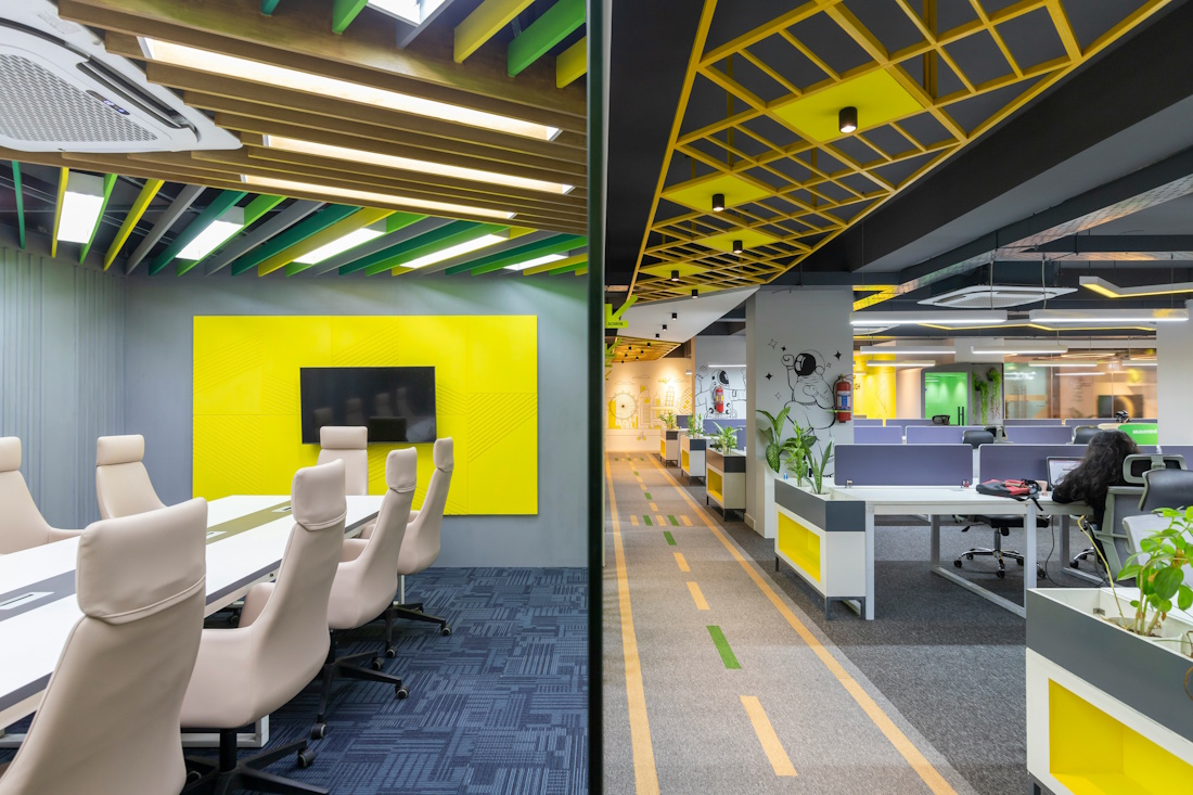 overly bright colours