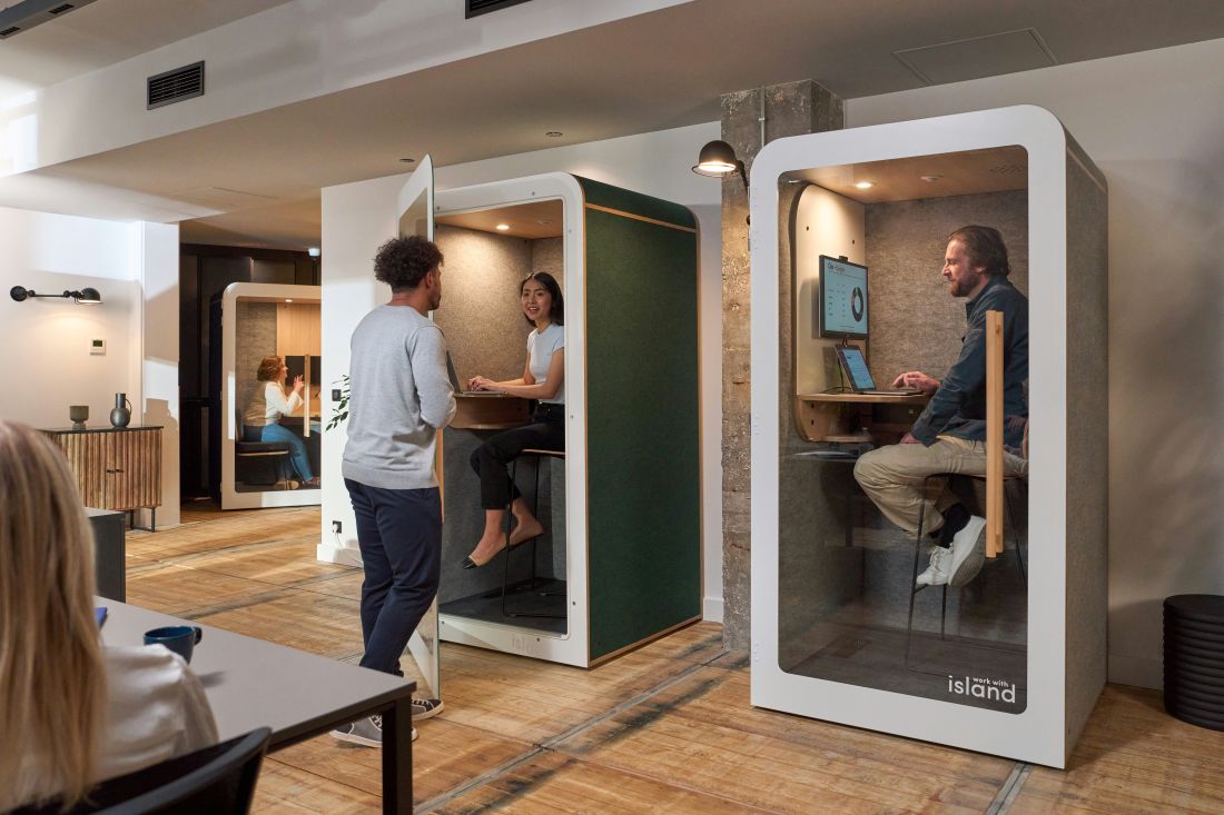 phone booths in office space