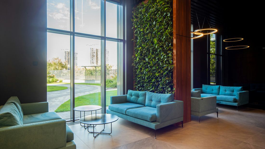 living wall in office