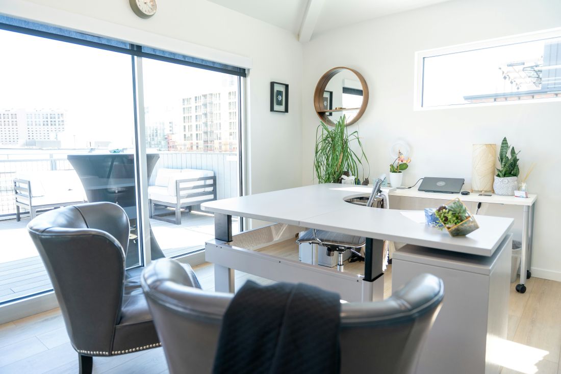 office space with natural light