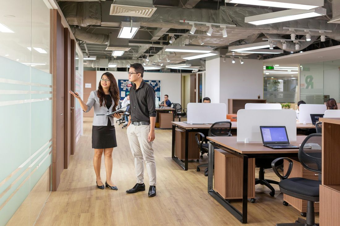 viewing a workspace in person