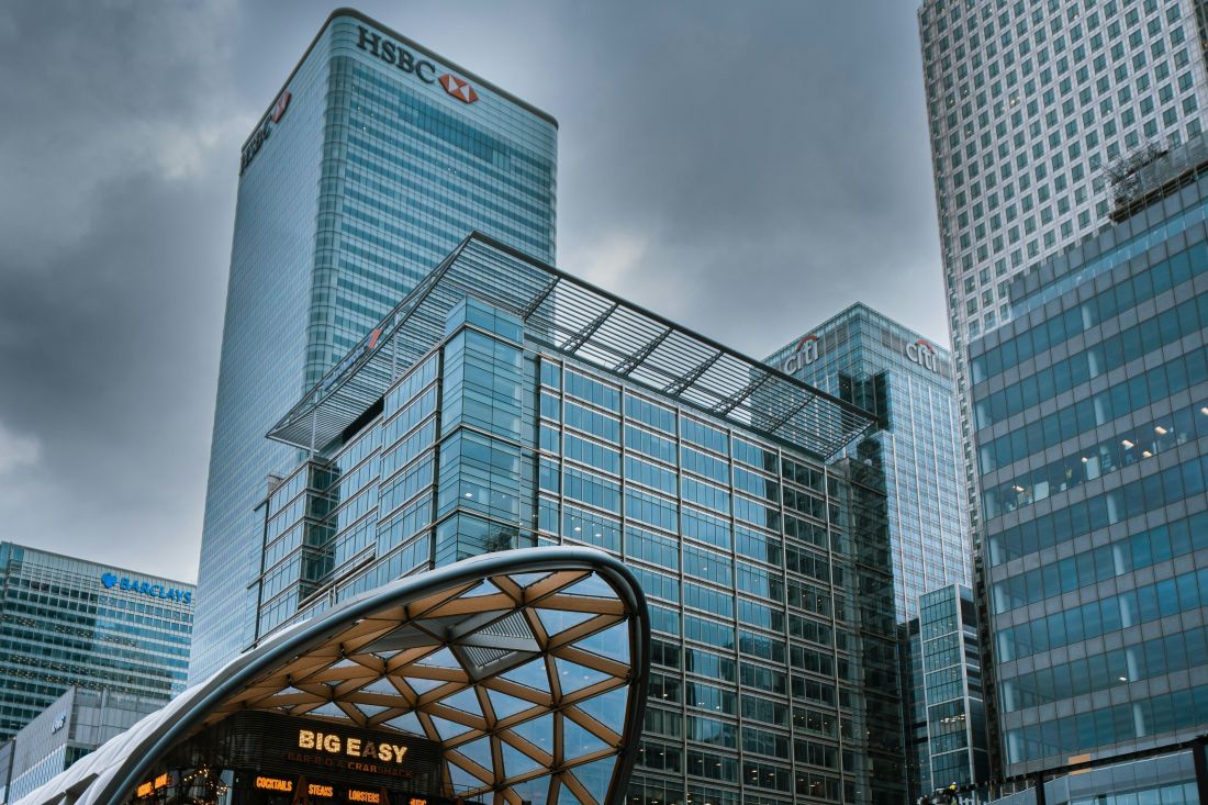 corporate buildings in Shoreditch
