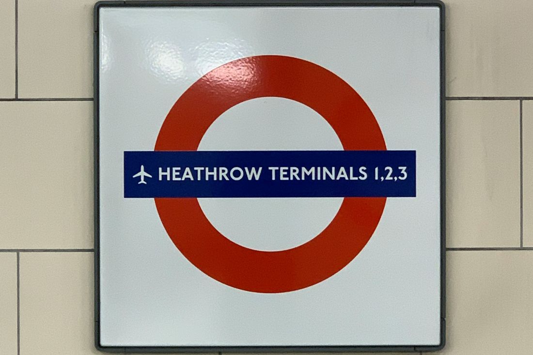 underground sign for Heathrow terminals