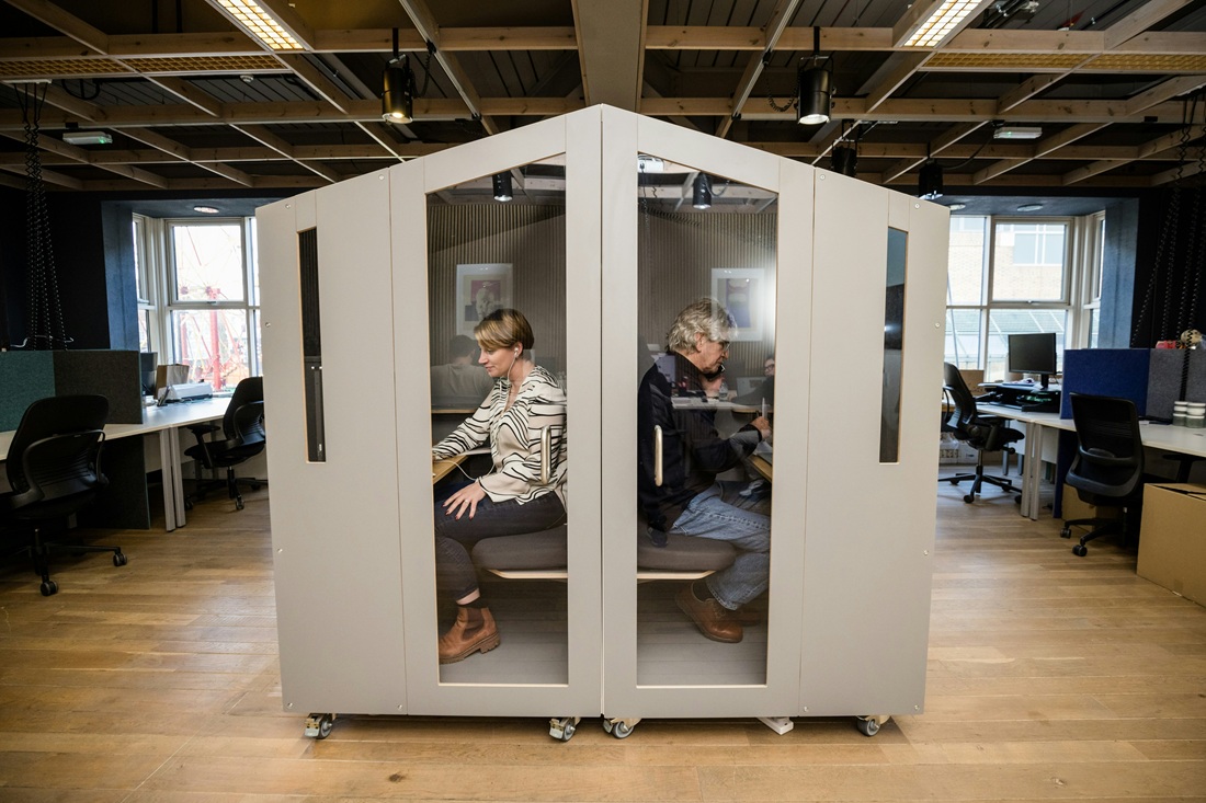 pod in a serviced office