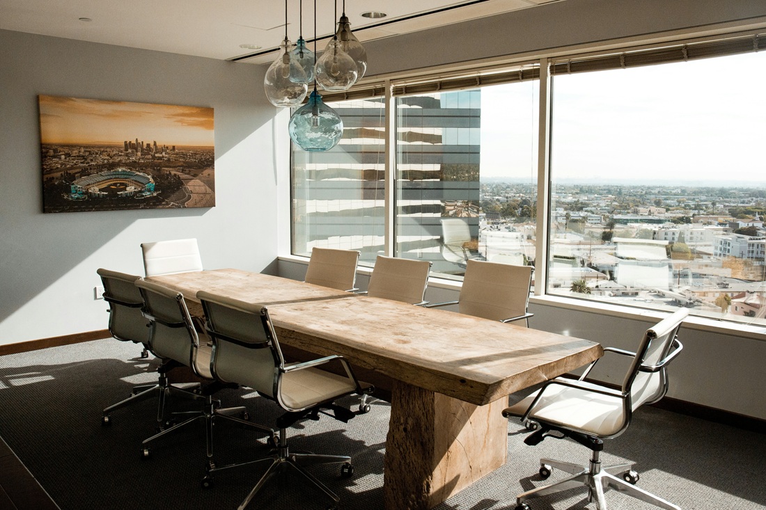 meeting room with excellent natural light