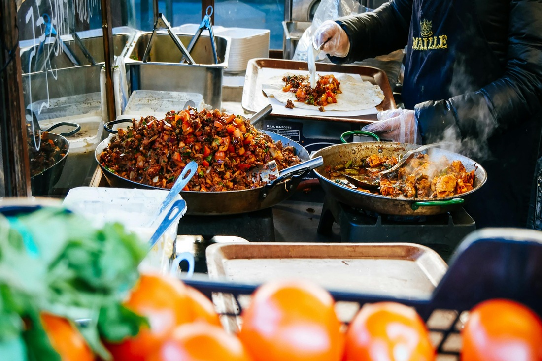 food market in Midtown London
