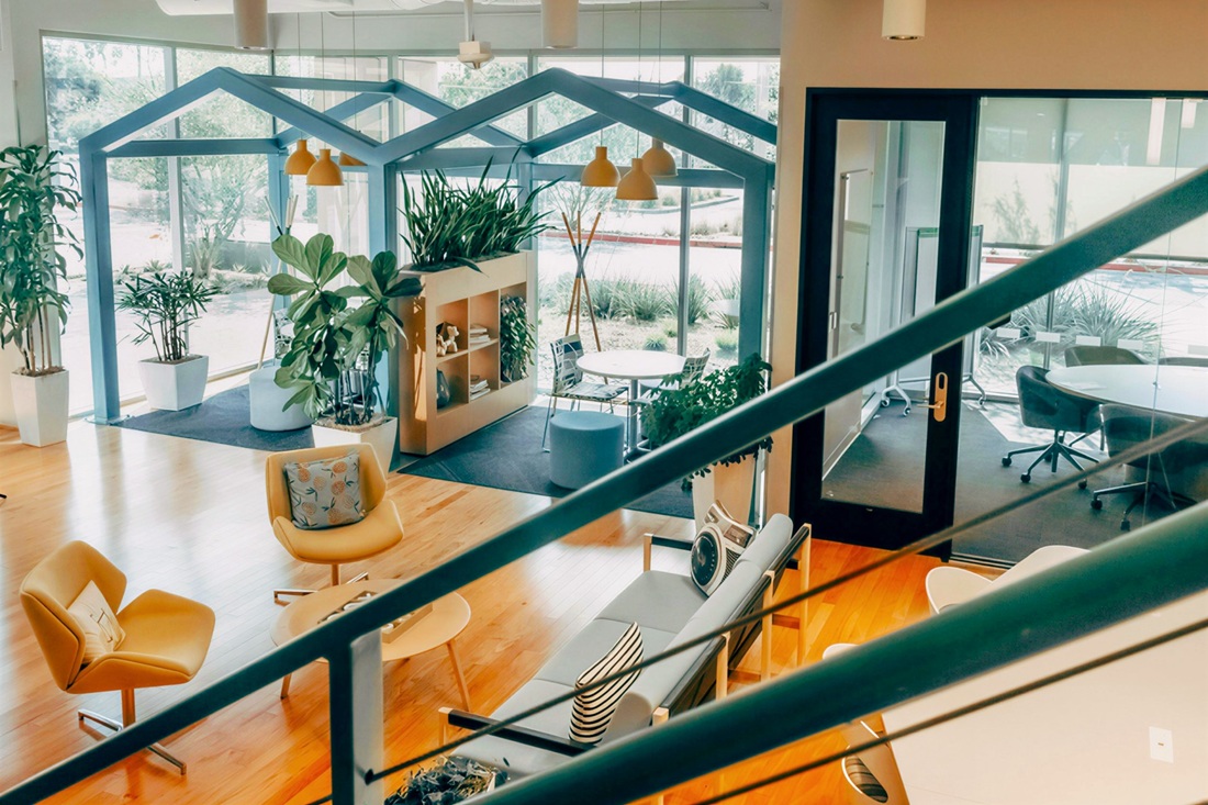 breakout space in experience-led office