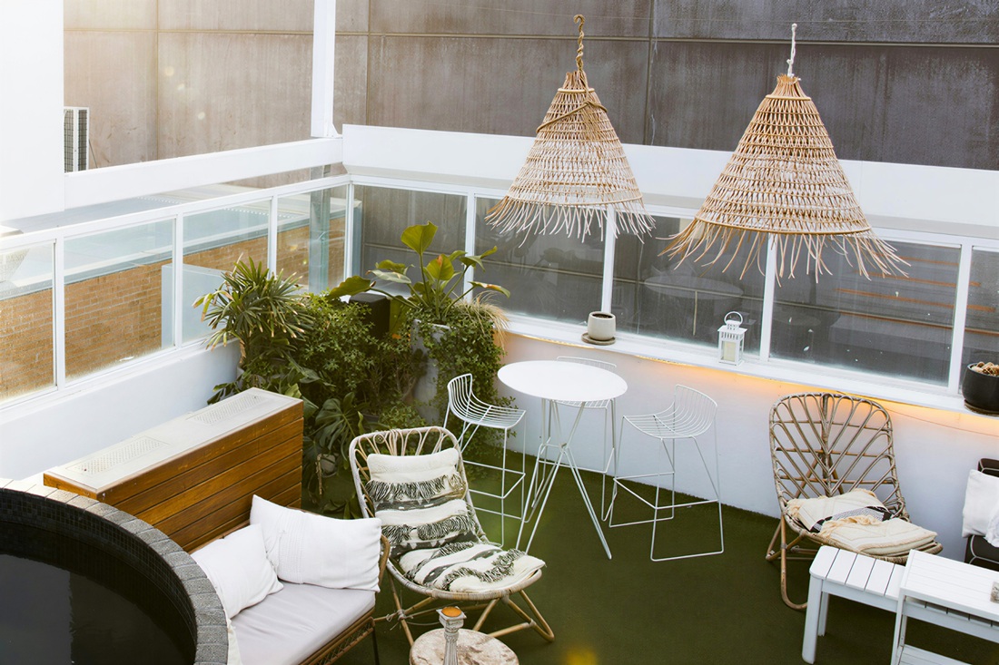 outdoor space in office